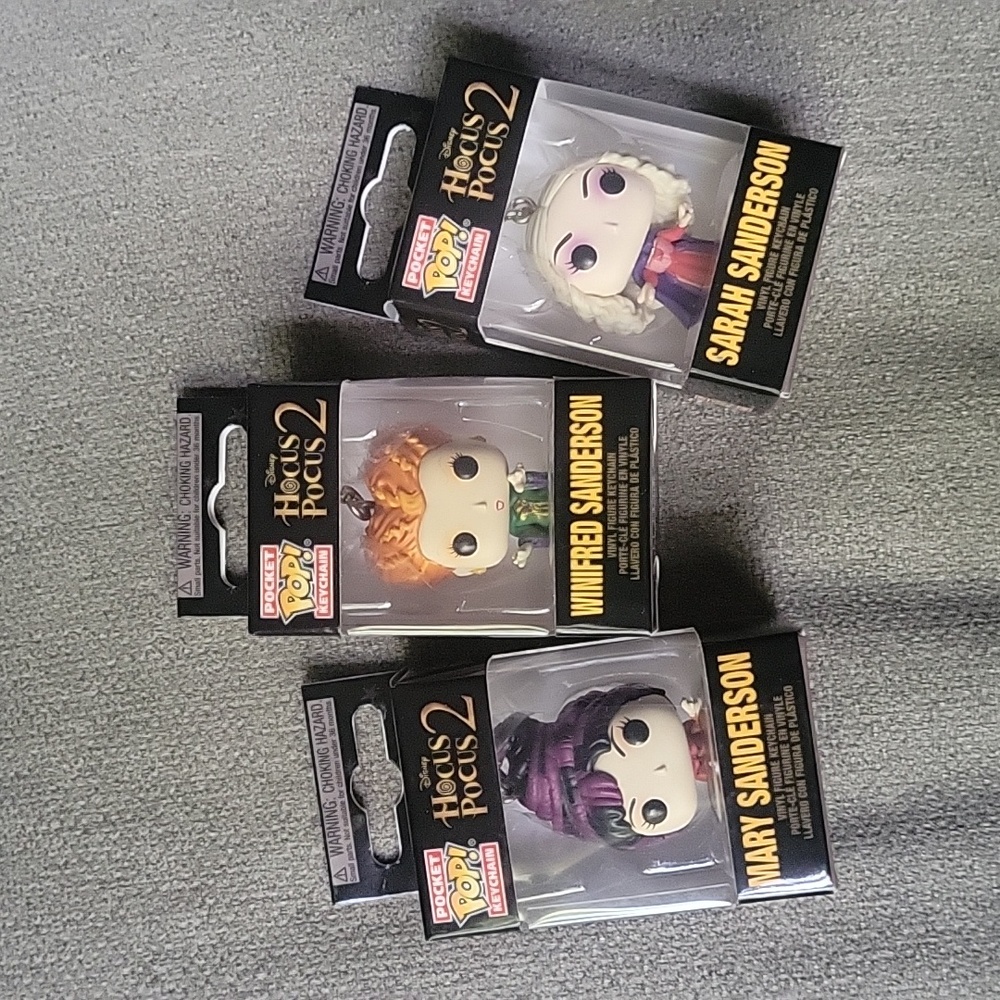 Funko Pop Hocus Pocus 2 Sanderson Sisters Keychain Set